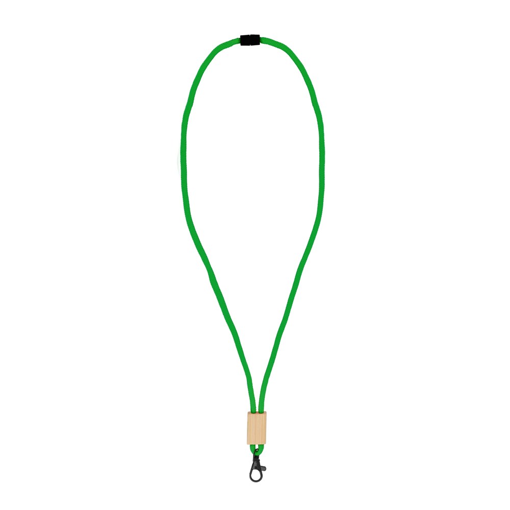 R-PET paracord lanyard - Groen